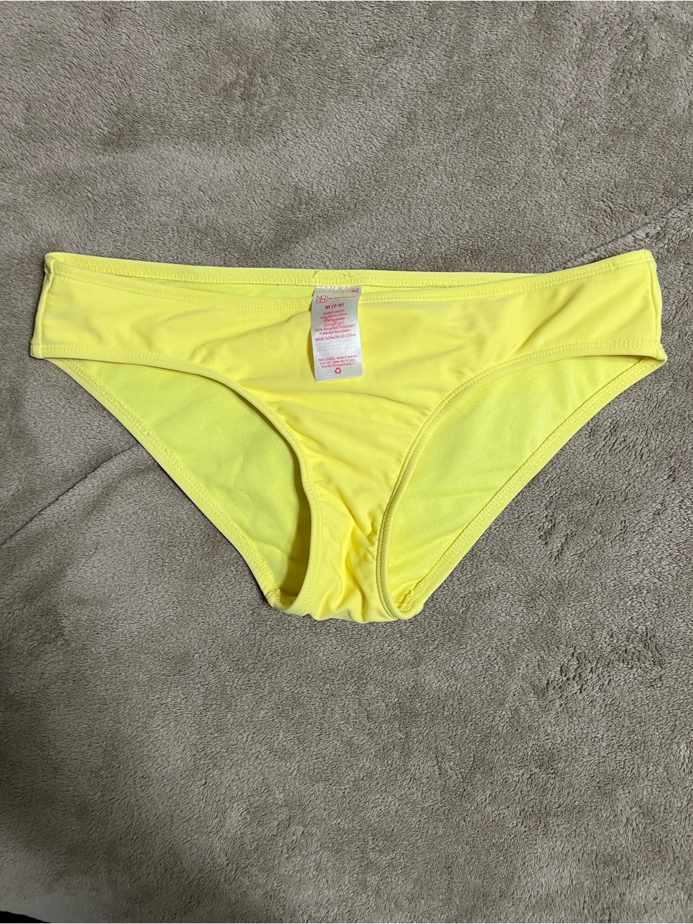 No Boundaries Yellow Bikini Bottom - Solid Bright Yellow